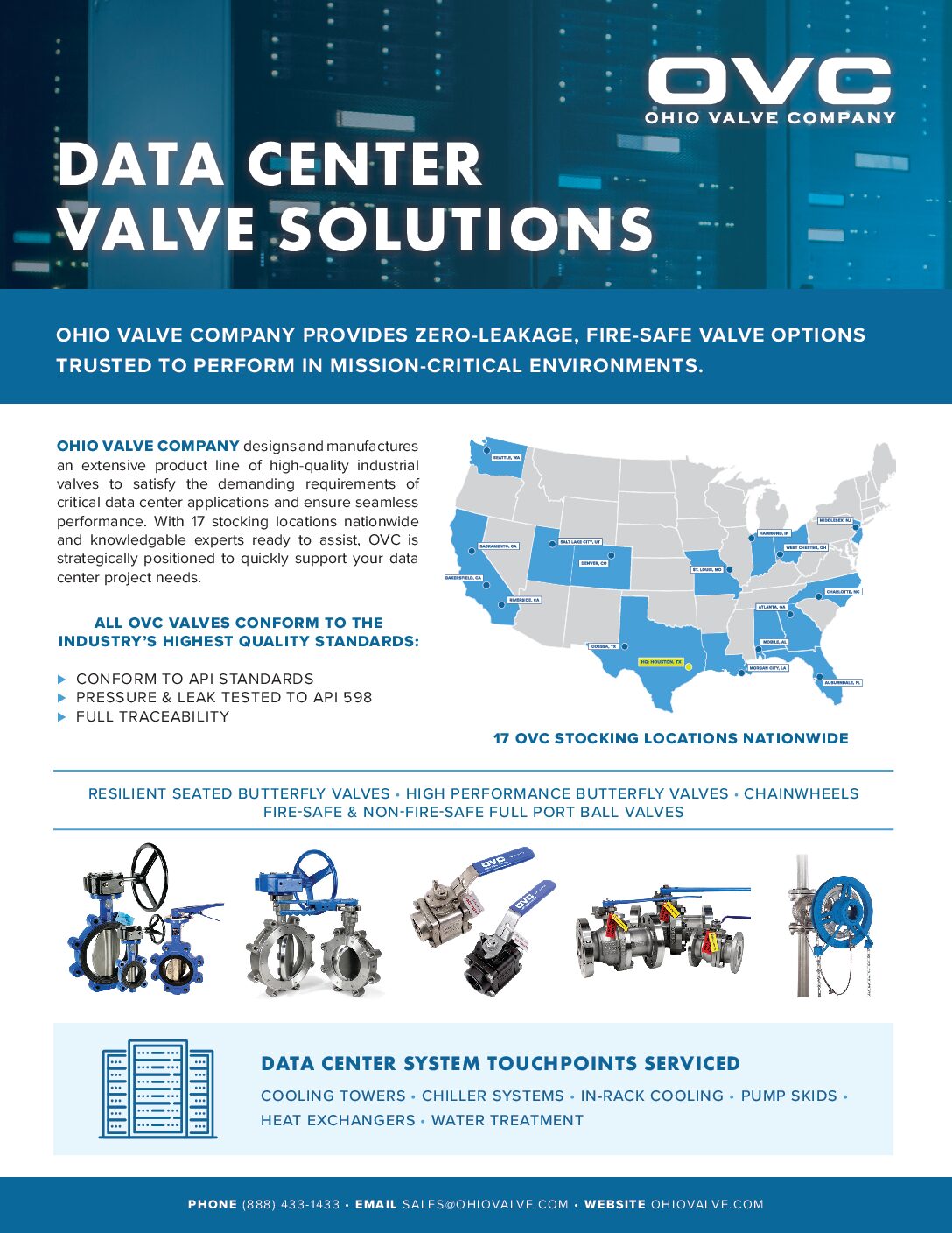 OVC Data Center Valve Solutions