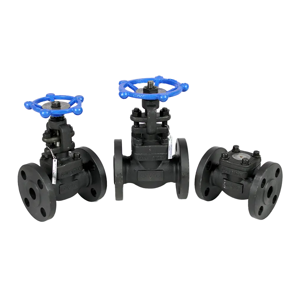 OVC Forged Carbon Steel Flanged End Gate, Globe & Check Valve
