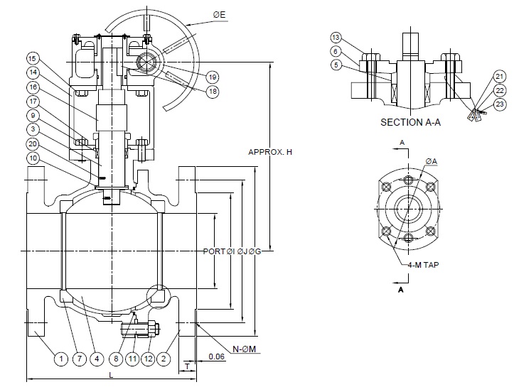 256F150FSG0 4-8 Certified Drawing