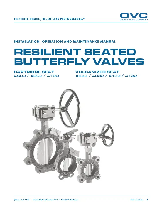 OVC IOM - Resilient Seated Butterfly Valves